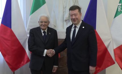 Mattarella incontra il presidente della Camera della Repubblica Ceca
