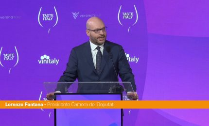 Vinitaly, Fontana "Da Verona un appello al mondo per la pace e la diplomazia"