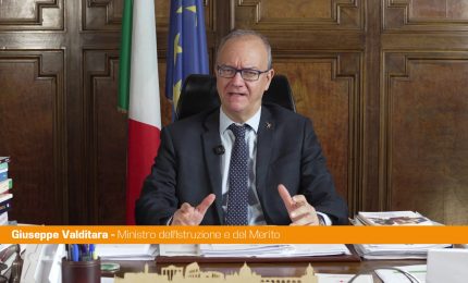 Scuola, Valditara "Via a corsi formazione su educazione a empatia e rispetto"