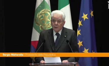 25 aprile,Mattarella a San Severino Marche "La pace &egrave; il senso della Resistenza"