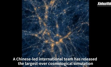 Team con scienziati cinesi crea pi&ugrave; grande simulazione dell'universo di sempre
