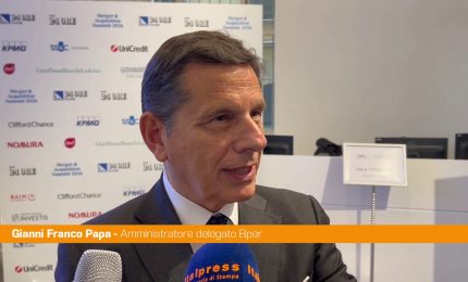 Papa (Bper) "In Italia importante avere 3-4 grandi gruppi che aiutino economia"
