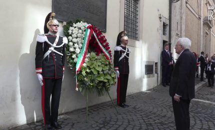 Mattarella rende omaggio ad Aldo Moro a 48 anni dall'uccisione