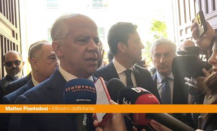 Strage Capaci, Piantedosi "Grande saldatura di forze dell'ordine e magistratura"