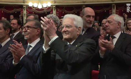 Mattarella alla Scala di Milano per 80^ anniversario della riapertura del teatro