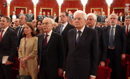 Mattarella al concerto del 100&deg; anniversario Banda musicale Guardia di Finanza