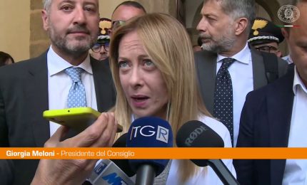 Meloni a Niscemi "In Cdm due nuove misure per la sicurezza del territorio"