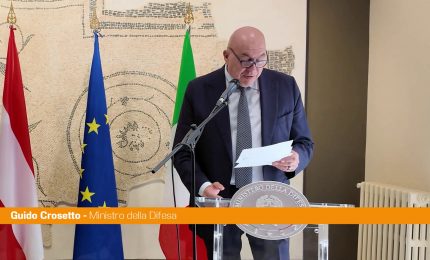 Italia-Austria, Crosetto vede Tanner "Dichiarazione d'intenti su forze armate"