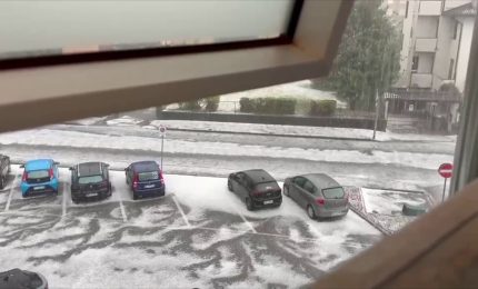 Improvvisa ondata di maltempo in Lombardia, violenta grandinata in Brianza