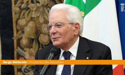 Mattarella "Abbiamo estremamente bisogno del protagonismo femminile"