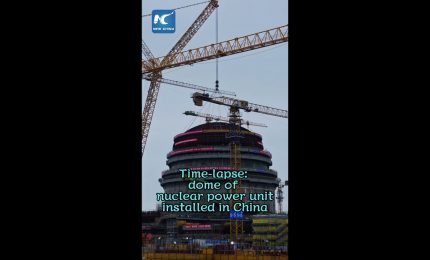 Cina, nel Fujian installata una cupola da 270 tonnellate su un reattore nucleare