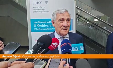 Tajani "Mediterraneo al centro del nostro interesse"