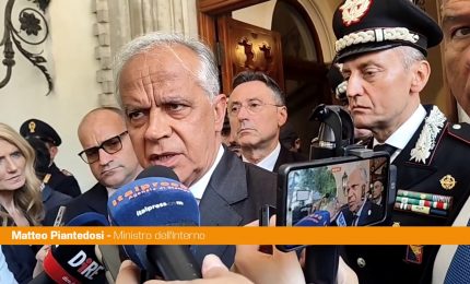 Piantedosi a Palermo "Bassissimo numero denunce rispetto a evidenze giudiziarie"