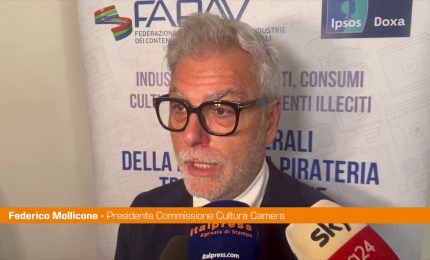 Pirateria audiovisiva: Mollicone "Italia avanti, non fa sconti a nessuno"