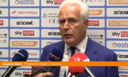 Giani "Bellissimo premiare atleti per valori che incarnano"