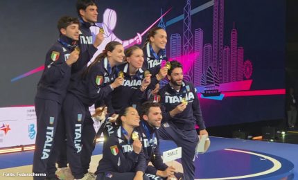 Un doppio oro da favola con le squadre per l'Italscherma ai Mondiali