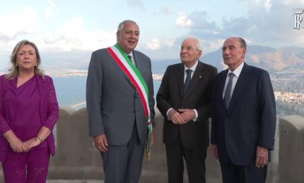 Palermo, Mattarella celebra la riapertura di Castello Utveggio