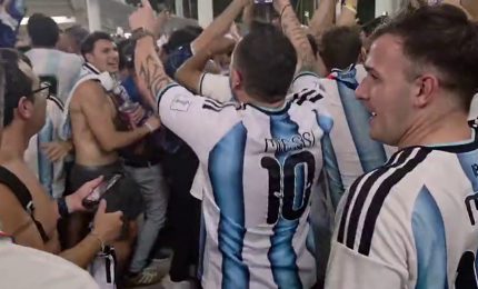 Messi e compagni agli ottavi, tifosi dell'Argentina in festa a Miami