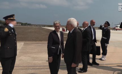 Mattarella alla cerimonia per il decennale del Parco di Pantelleria