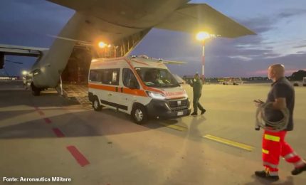 Aeronautica Militare, trasporto d'urgenza per paziente da Napoli a Bergamo