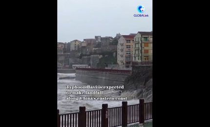 Cina, costa orientale si prepara all'arrivo del tifone Bavi