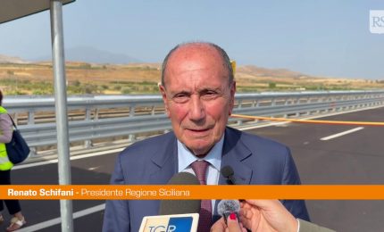 A19, aperto nuovo viadotto. Schifani "Manteniamo gli impegni con i siciliani"