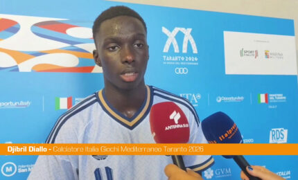 Giochi Mediterraneo, Diallo "Non possiamo rimproverarci nulla"