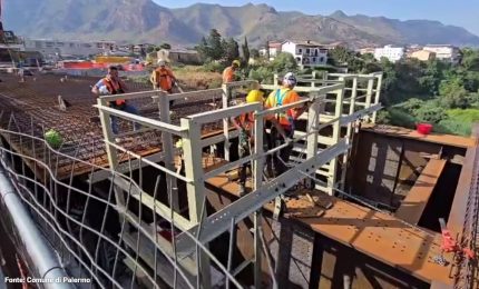 Palermo, prende forma il nuovo Ponte Corleone sul fiume Oreto