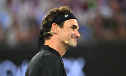 L&rsquo;ex tennista Roger Federer in vacanza a Taormina