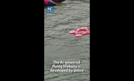 Cina, salvagente volante basato sull'IA rende soccorsi in acqua pi&ugrave; rapidi