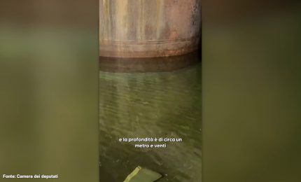 Roma, una cisterna medievale colma d'acqua sotto palazzo San Macuto