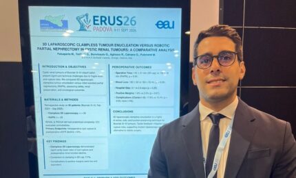 L&rsquo;Urologia dell&rsquo;ARNAS Garibaldi di Catania protagonista al meeting ERUS26 a Padova