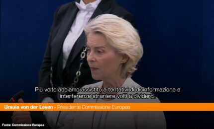 Ue, von der Leyen "Minacce alla democrazia anche dall'interno"