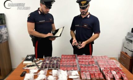 Sequestrati 17 kg di droga allo Zen 2 di Palermo, due arresti
