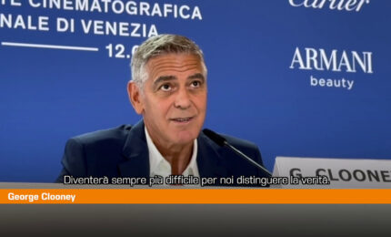 Venezia, Clooney "Sar&agrave; sempre pi&ugrave; difficile distinguere la verit&agrave;"