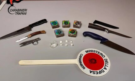 Controlli straordinari dei Carabinieri nel Trapanese, 4 fermi per droga