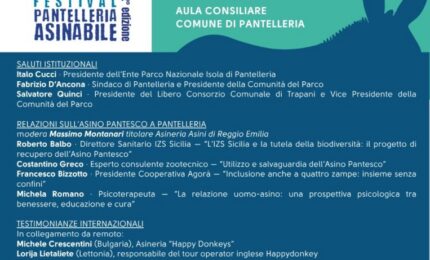 A Pantelleria torna il Festival dell&rsquo;Asino Pantesco, focus sulla tutela e sulla biodiversit&agrave;