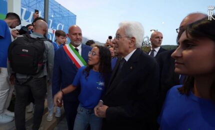 Scuola, ad Amatrice Mattarella visita i laboratori degli studenti