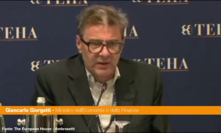 Giorgetti "Pil potrebbe avvicinarsi all'1%, l'Italia si &egrave; dimostrata resiliente"