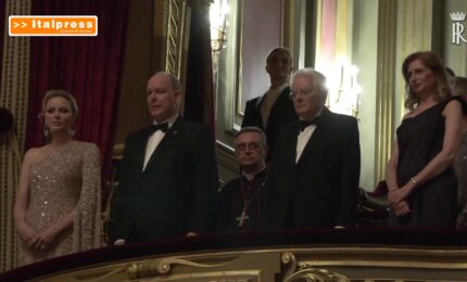 Mattarella all&rsquo;Opera Garnier con i principi di Monaco