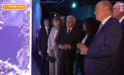 Principato di Monaco, Mattarella visita il Museo Oceanografico con Alberto II